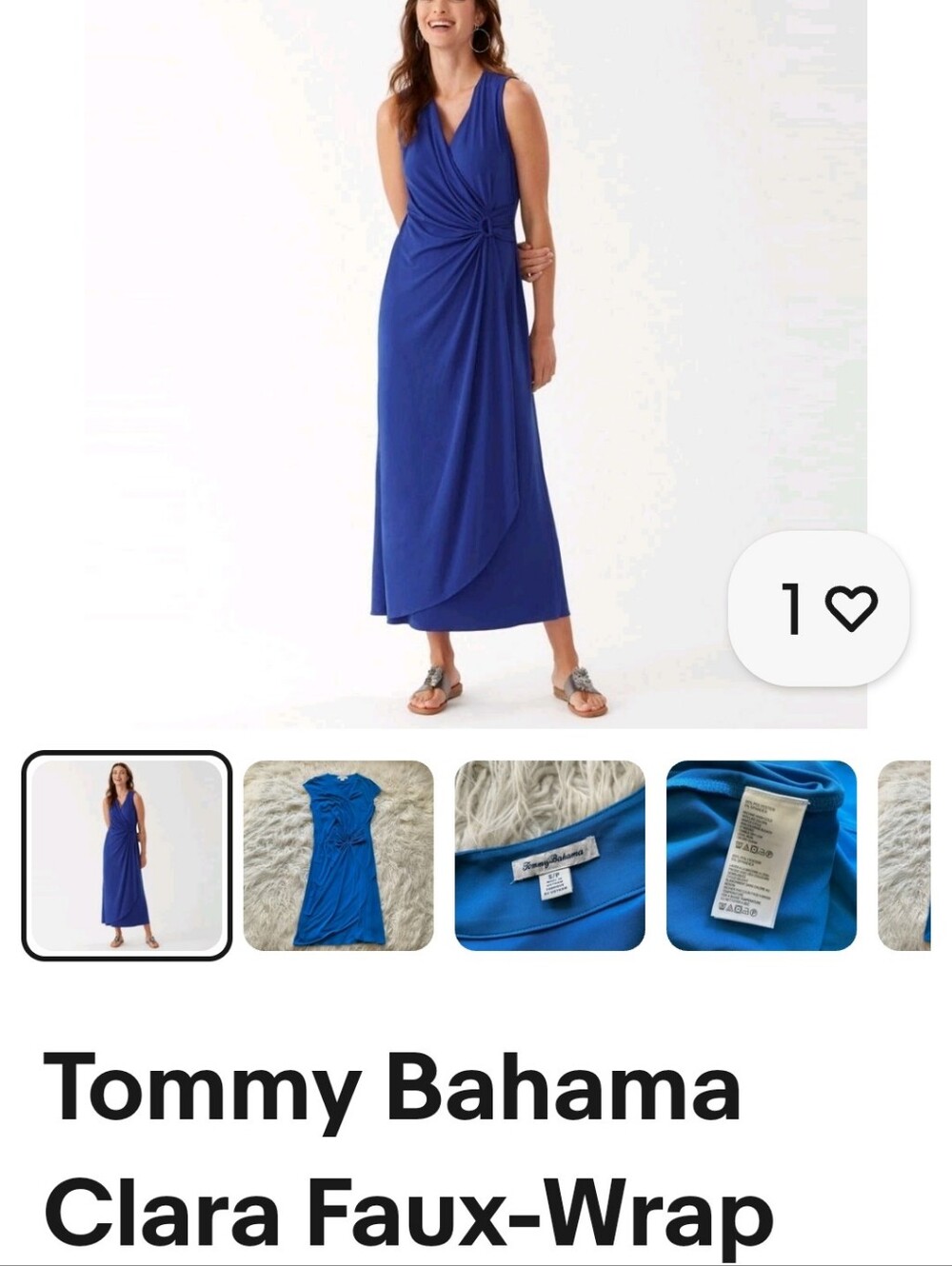 Tommy Bahamas Clara faux wrap maxi dress